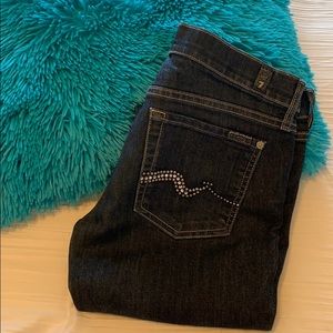 NWOT 7 For All Mankind Denim Boot Cut Jeans 28